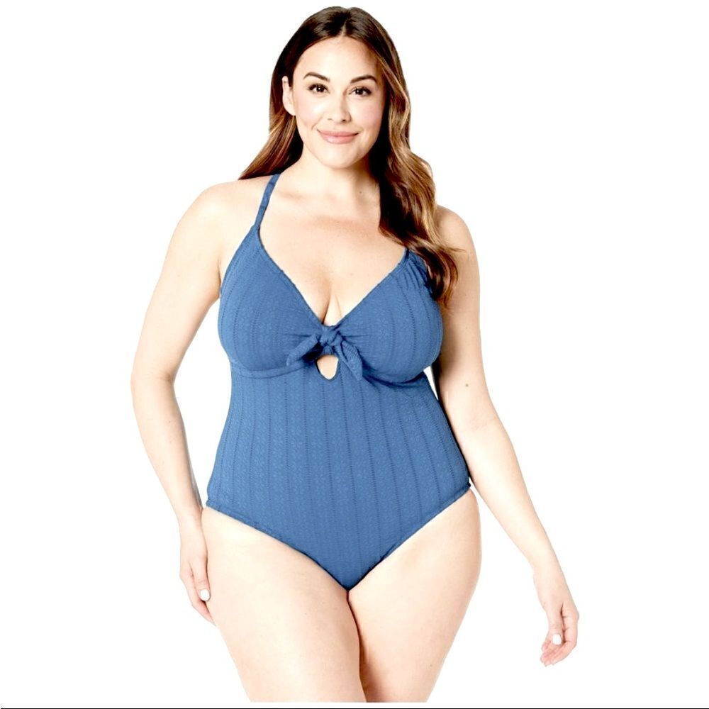 NWT Kenneth Cole floral one piece swimwear plus - Picture 4 of 5